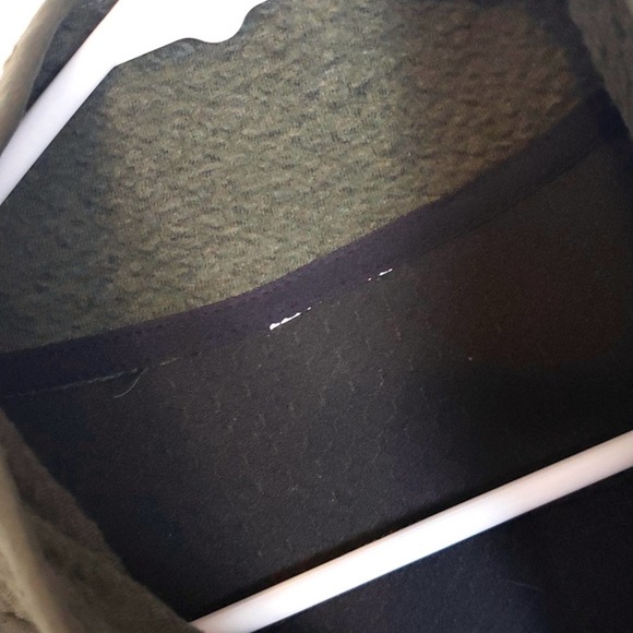 Olive Green Long Zip Lightweight Sweatshirt size L/XL - Picture 4 of 5